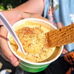 LaScola's Italian Ice & Custard - Affogato with Caramel Salted Chocolate Custard at La Scola's