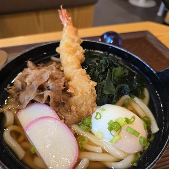 Tendon Kohaku - Udon with tempura - Japanese Near Me - Bellevue, Washington Tendon Kohaku - Udon with tempura - Japanese Near Me - Bellevue, Washington