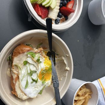 Cafe Landwer - croque madam*, breakfast parfait - Breakfast & Brunch Near Me - Boston, Massachusetts
