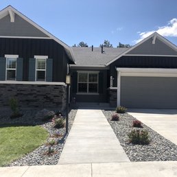 the front of a two story home