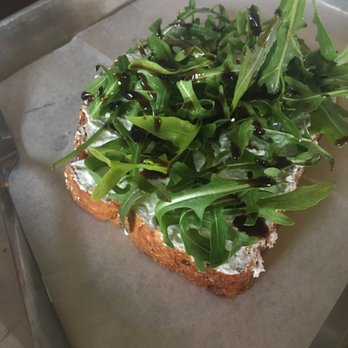 Banjo Coffee - Toast with goat cheese and arugula. - Coffee & Tea Near Me - Avondale Estates, Georgia Banjo Coffee - Toast with goat cheese and arugula. - Coffee & Tea Near Me - Avondale Estates, Georgia