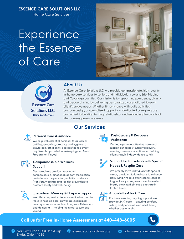Essence Care Solutions - home care agency in Elyria, OH