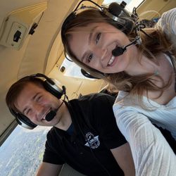 Girls Love To Fly - Nick our Instructor & his student!