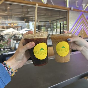 Outpost Kitchen - nitro cold brew  iced vanilla latte with oat milk - Breakfast & Brunch Near Me - Costa Mesa, California