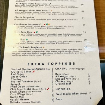 Mensho Ramen - Menu - Ramen Near Me - Phoenix, Arizona Mensho Ramen - Menu - Ramen Near Me - Phoenix, Arizona