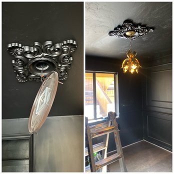 Whiting Design And Electric - Before/After new light fixture install - Electricians Near Me Whiting Design And Electric - Before/After new light fixture install - Electricians Near Me