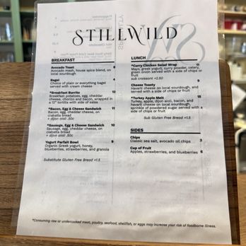 StillWild Coffee - Food menu - Coffee & Tea Near Me - Summerville, South Carolina StillWild Coffee - Food menu - Coffee & Tea Near Me - Summerville, South Carolina
