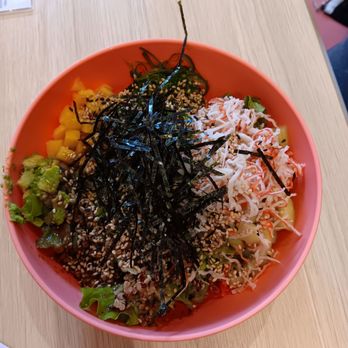 Let's Poke - Salmon custom bowl - Poke Near Me - Houston, Texas