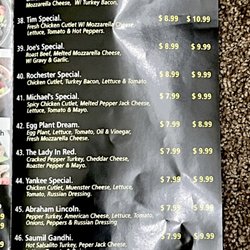 Dream Town Deli - Menu