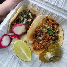 Lengua Taco Chorizo Taco Lengua Taco Chorizo Taco