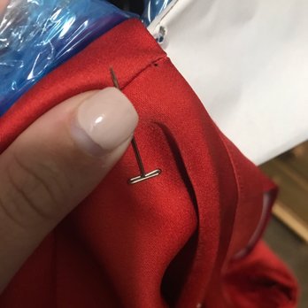 Vogue Cleaners - Two large pin holes on my dress all because they use cheap hangers without the foam to keep sleeves from slipping - Laundry Services Near Me - Birmingham, Alabama Vogue Cleaners - Two large pin holes on my dress all because they use cheap hangers without the foam to keep sleeves from slipping - Laundry Services Near Me - Birmingham, Alabama