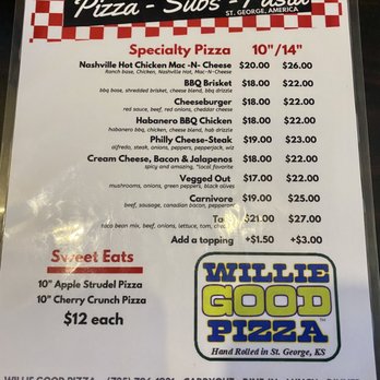 Willie's Hideout - Pizza - Bars Near Me - Saint George, Kansas Willie's Hideout - Pizza - Bars Near Me - Saint George, Kansas
