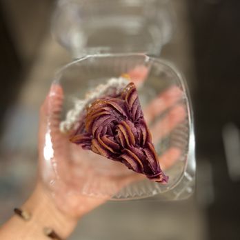 Mitten Sweets & Coffee - Ube Tart $8 - Desserts Near Me - Seattle, Washington
