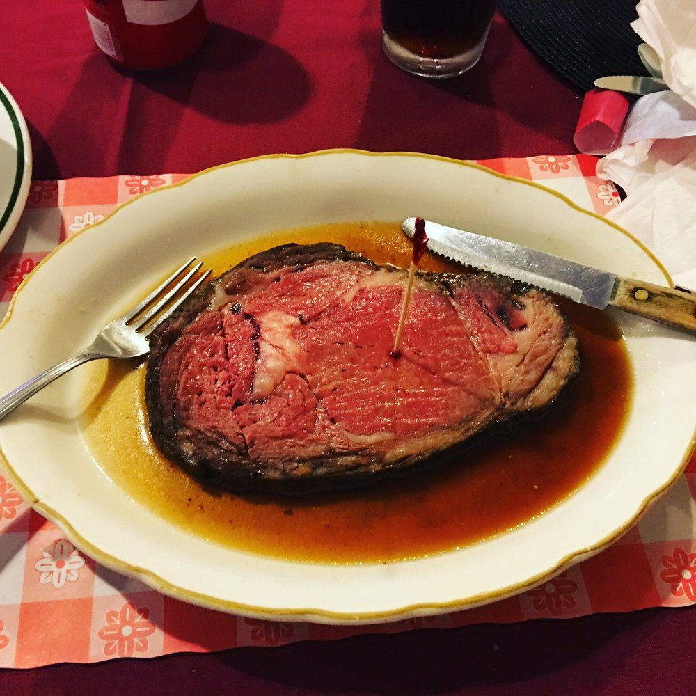 Tom's Tavern & Restaurant - Prime Rib Medium Rare - American Near Me - Kempton, Illinois Tom's Tavern & Restaurant - Prime Rib Medium Rare - American Near Me - Kempton, Illinois