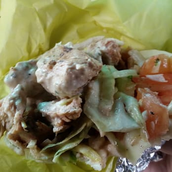 Super Gyros - Mmmm!  Shish Tawook sandwich (chicken breast).. take out usually means eating it on the way home! LOL - Food Trucks Near Me - Kirkland, Washington