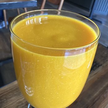 Aman Cafe - Mango ginger Ginger mango lassi - Asian Fusion Near Me - Oakland, California