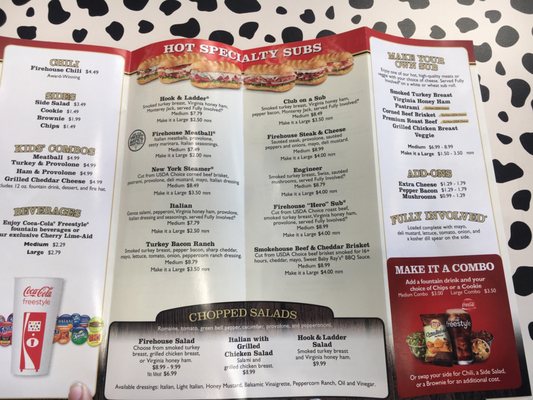 Menu photo 4 Firehouse Subs Waldorf, MD