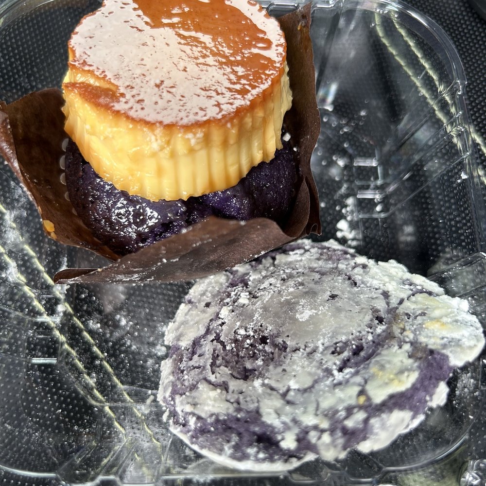 Cafe 86 - Ube crinkle cookie and ube cupcake with flan - Desserts Near Me - Chula Vista, California Cafe 86 - Ube crinkle cookie and ube cupcake with flan - Desserts Near Me - Chula Vista, California