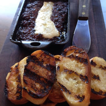 Carson Kitchen - Bacon jam ($12) - baked brie, toasted baguette - New American Near Me - Las Vegas, Nevada Carson Kitchen - Bacon jam ($12) - baked brie, toasted baguette - New American Near Me - Las Vegas, Nevada