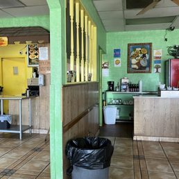 A view from the dining area