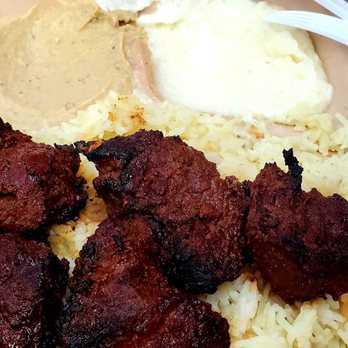 Hummus Labs - Shish Kabob Plate with Baba ganoush & Garlic Paste - Mediterranean Near Me - Pasadena, California