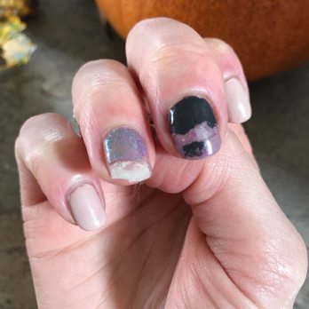 S&Co LUXURY - This is after a week!!!! Gel polish should do this after a week it doesn't even do this for me after 2.5 weeks! Not happy - Nail Salons Near Me - Coeur d'Alene, Idaho S&Co LUXURY - This is after a week!!!! Gel polish should do this after a week it doesn't even do this for me after 2.5 weeks! Not happy - Nail Salons Near Me - Coeur d'Alene, Idaho