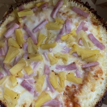 Hakuna Matata Pizza Cubana - Jamon pizza with pineapple - Pizza Near Me - Hialeah, Florida Hakuna Matata Pizza Cubana - Jamon pizza with pineapple - Pizza Near Me - Hialeah, Florida
