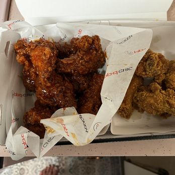 bb.q Chicken Kahala - Special sauce highly recommend on left Golden chicken crunchy and moist on right - Chicken Wings Near Me - Honolulu, Hawaii bb.q Chicken Kahala - Special sauce highly recommend on left Golden chicken crunchy and moist on right - Chicken Wings Near Me - Honolulu, Hawaii