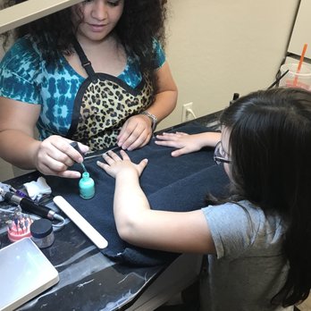 Nailz by Danielle - Danielle painting my daughters nails! - Nail Technicians Near Me Nailz by Danielle - Danielle painting my daughters nails! - Nail Technicians Near Me