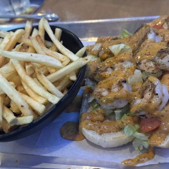 Wiseguys Bar & Grill - Blackened Shrimp Po Boy - Cocktail Bars Near Me - Myrtle Beach, South Carolina Wiseguys Bar & Grill - Blackened Shrimp Po Boy - Cocktail Bars Near Me - Myrtle Beach, South Carolina
