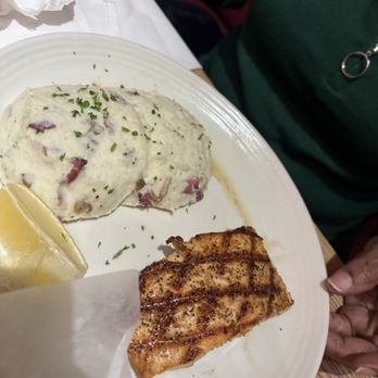Carrabba's Italian Grill - Salmon Capperi w/ Mashed Potatoes - Italian Near Me - Houston, Texas Carrabba's Italian Grill - Salmon Capperi w/ Mashed Potatoes - Italian Near Me - Houston, Texas