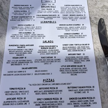 Malibu Farm - Menu - Coffee & Tea Near Me - Tiburon, California