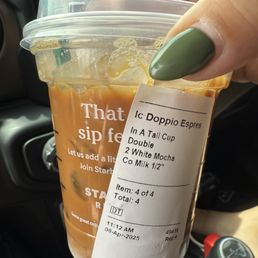 Dopio (Espresso) over ice Dopio (Espresso) over ice