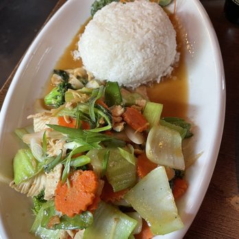 Pink Basil - Ginger Garlic Bok Choy Dish - Asian Fusion Near Me - Mystic, Connecticut