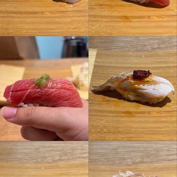 Mojo East - Seabass, Lean Tuna, Fatty Tuna, Sable Fish, Salmon Roe, and Seabream. - Japanese Near Me - New York, New York Mojo East - Seabass, Lean Tuna, Fatty Tuna, Sable Fish, Salmon Roe, and Seabream. - Japanese Near Me - New York, New York