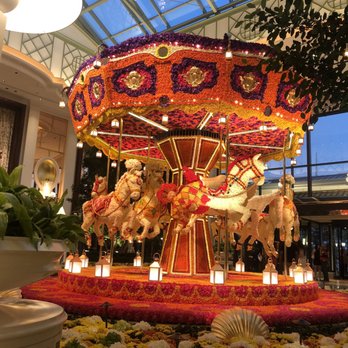 Encore Boston Harbor - Carousel made out of flowers. - Resorts Near Me - Everett, Massachusetts