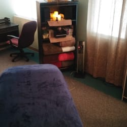 Healing Spirits Therapeutic Massage - Massage space. Another view of your new massage therapist's area! You are feeling more relaxed already, right??