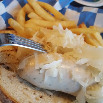 Redd's Biergarten - Ive never had a white sausage before. I guess there's a first time for everything. - German Near Me - Newark, New Jersey