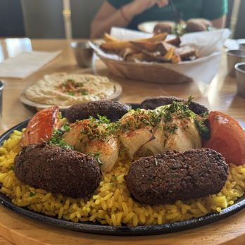 Just Falafel Vegan Cafe - Desi Falafel Plate (GF) - Vegan Near Me - Houston, Texas