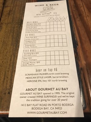 Menu photo 8 Gourmet Au Bay Bodega Bay, CA Menu photo 8 Gourmet Au Bay Bodega Bay, CA
