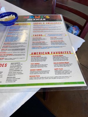 Menu photo 5 Mami’s Mexican Zachary, LA