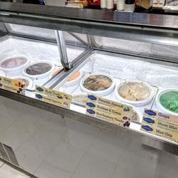 On the Bun Burgers - Ice Cream Case at On the Bun Burgers