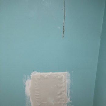 Insulation Pros - The bathroom mess with the random cut. - Insulation Installation Near Me - Independence, Missouri