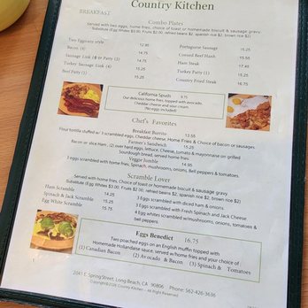 Country Kitchen - Menu - Breakfast & Brunch Near Me - Long Beach, California