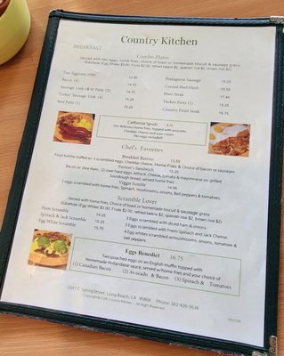 Menu photo 8 Country Kitchen Long Beach, CA