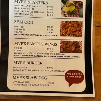 MVP's Sport Bar & Lounge - Menu - Sports Bars Near Me - Hampton, South Carolina MVP's Sport Bar & Lounge - Menu - Sports Bars Near Me - Hampton, South Carolina