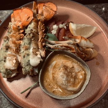 Legacy Travel - Mar: an appetizer of lobster tails, shrimp, crab claws, and tuna sashimi - Travel Services Near Me - Plano, Texas Legacy Travel - Mar: an appetizer of lobster tails, shrimp, crab claws, and tuna sashimi - Travel Services Near Me - Plano, Texas