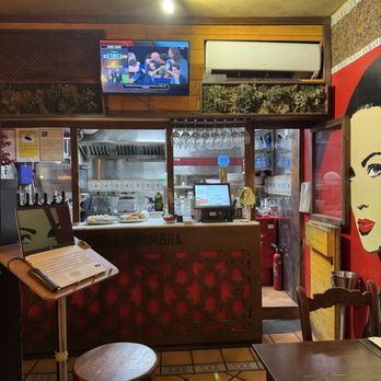 La Tranquera - Inside the restaurant. Don't let this fool you! We had the privilege to watch the football game and watch Spain win while eating dinner! - Argentine Near Me - Córdoba, Colorado