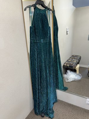 emerald green mermaid prom dress ZAPAKA Women Corset Dark Green Mermaid Prom Dress with Slit Spaghetti Straps Beaded Formal Dress, Dark Green / UK8