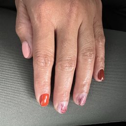 Fall short nail by Jennie Fall short nail by Jennie